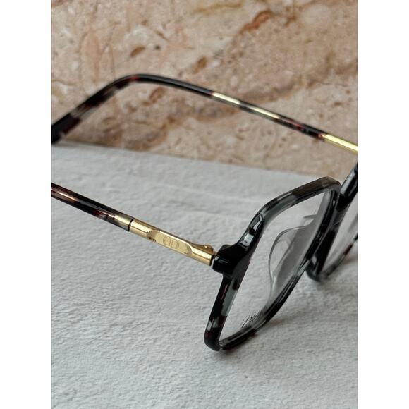 NEW Dior Mini CD O S2F Square Eyeglasses Frames Havana Grey main image 7